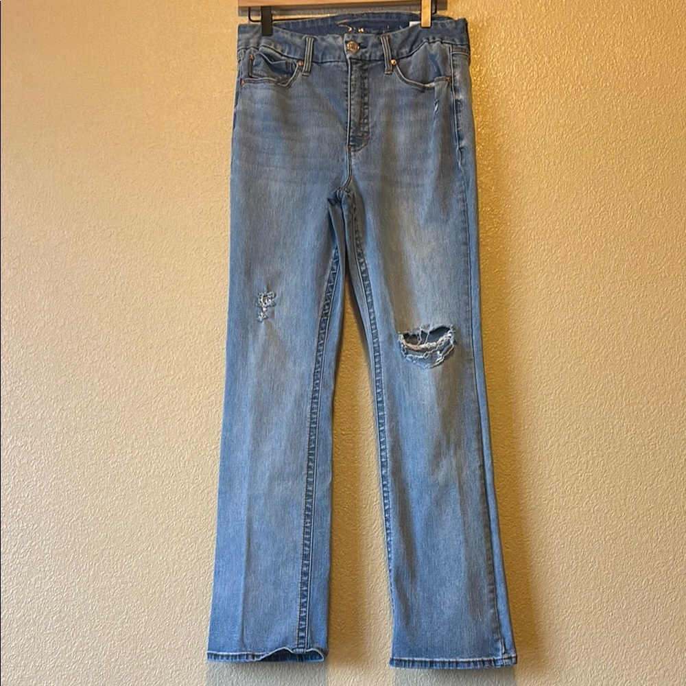 Seven7 Blue Straight Leg Classic Jeans